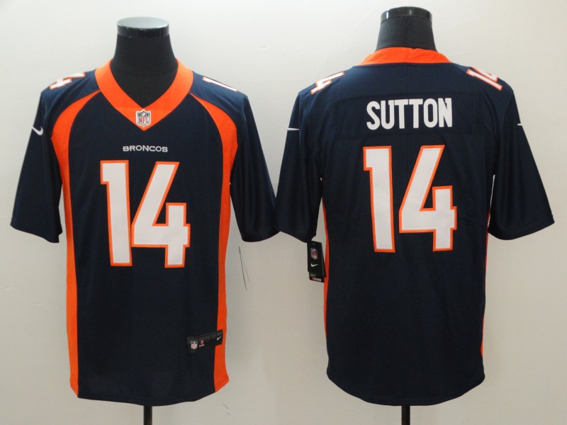 Men's Denver Broncos Courtland Sutton #14 Navy Jersey
